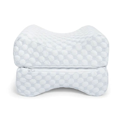 Sleepgram High Density Foam Contour Knee Pillow, Outer Cooling Cover, Gray(Used) - VMInnovations