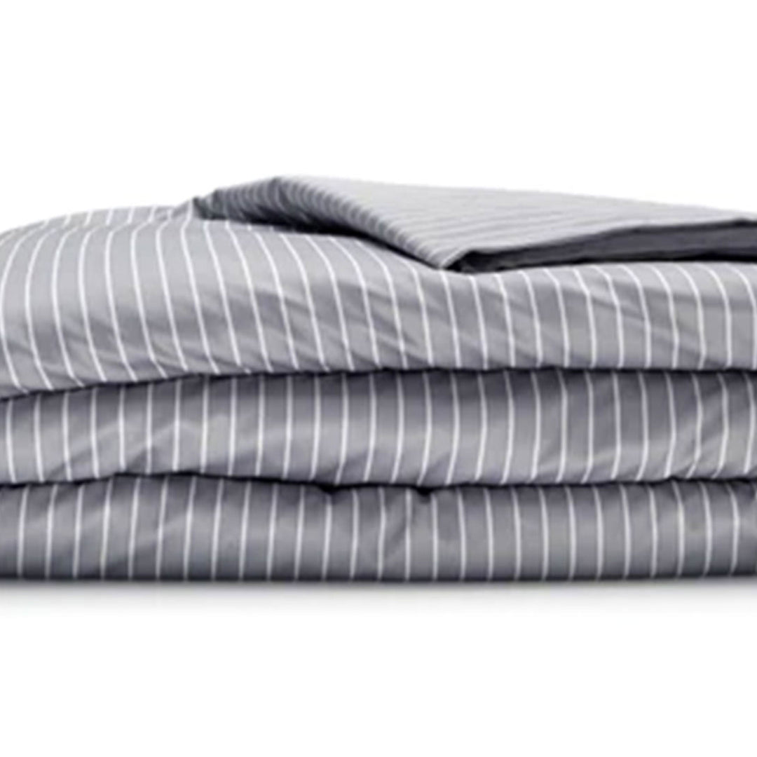 Sleepgram Supima 400 Thread Count Cotton Duvet Cover with Travel Bag, King(Used) - VMInnovations