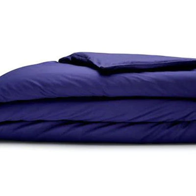 Sleepgram Supima 400 Thread Count Cotton Duvet Cover w/ Travel Bag, King, Violet - VMInnovations