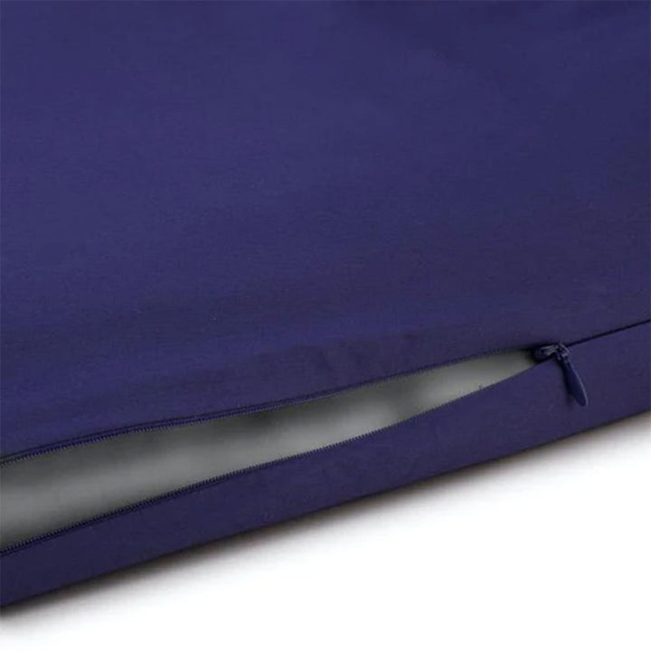 Sleepgram Supima 400 Thread Count Cotton Duvet Cover w/Travel Bag, Queen, Violet