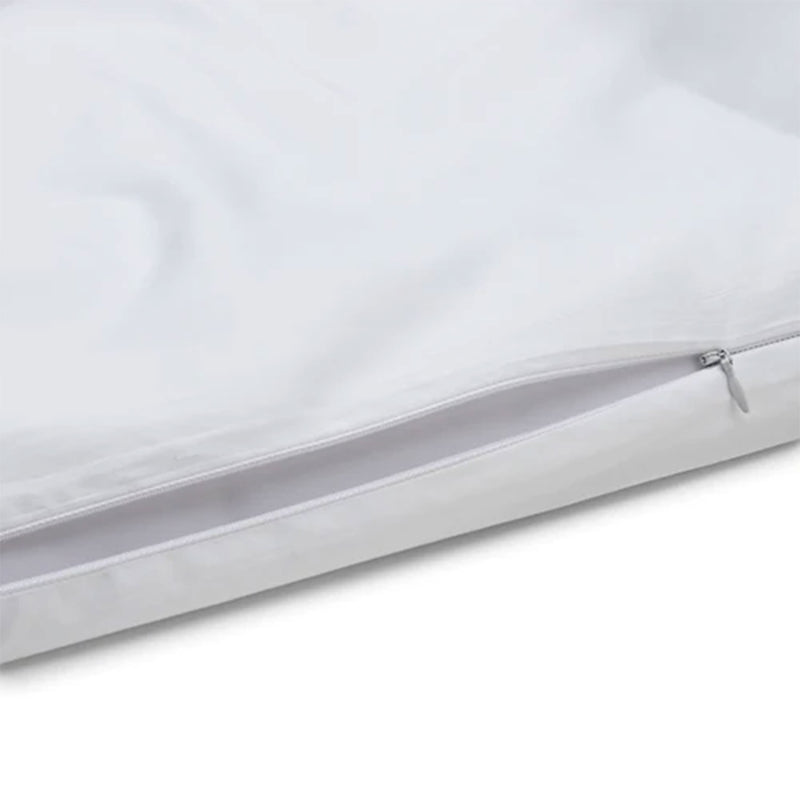 Sleepgram Supima 400 Thread Count Cotton Duvet Cover w/Bag, Queen, White (Used)