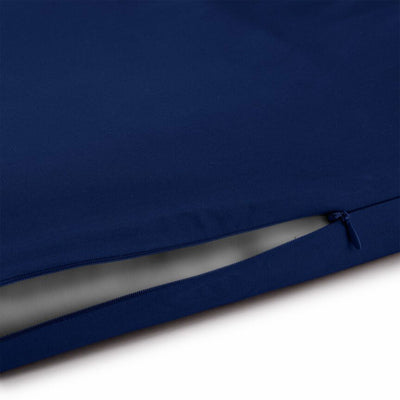 Sleepgram Supima 400 Thread Count Duvet Cover w/Travel Bag, Twin, Blue(Open Box)