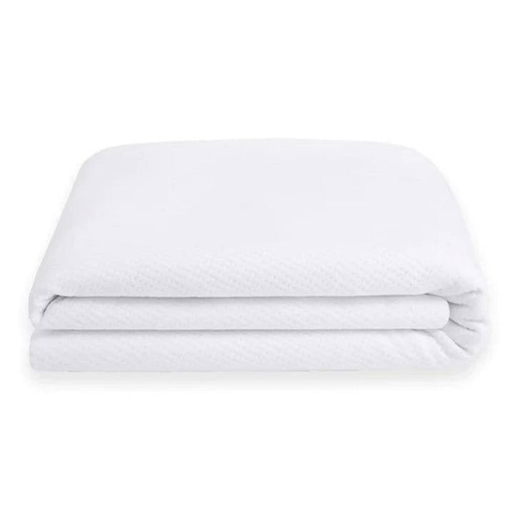 Sleepgram Breathable Sweat Proof Cotton Cover Mattress Protector, Full, White