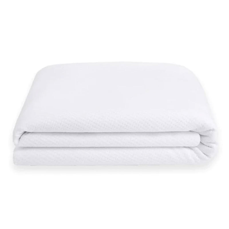 Sleepgram Breathable Sweat Proof Cotton Cover Mattress Protector, Full, White