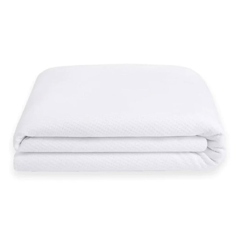 Sleepgram Breathable Sweat Proof Cotton Cover Protector, Full, White (Used)