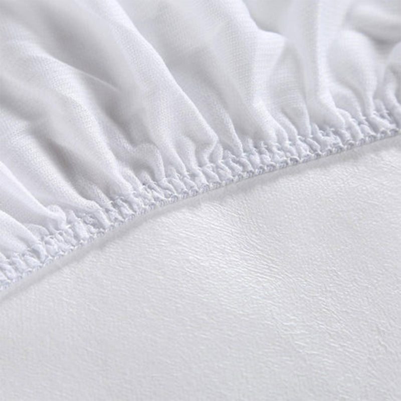 Sleepgram Breathable Sweat Proof Cotton Cover Mattress Protector, Full, White