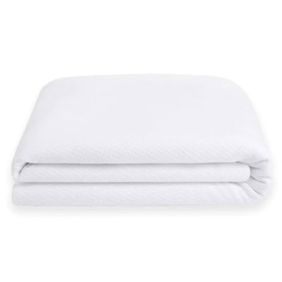 Sleepgram Breathable Sweat Proof Cotton Cover Mattress Protector, Queen, White