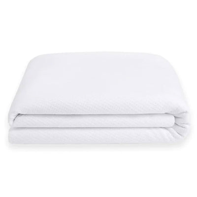 Sleepgram Sweat Proof Cotton Cover Mattress Protector, Queen, White (Open Box)