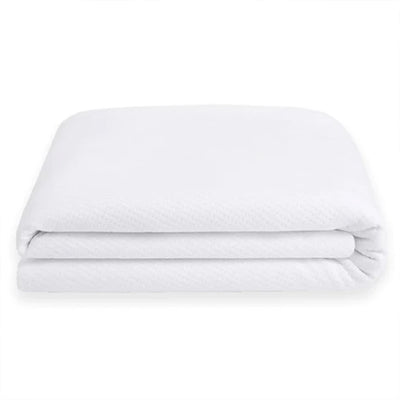 Sleepgram Breathable Sweat Proof Cotton Cover Mattress Protector, Twin, White