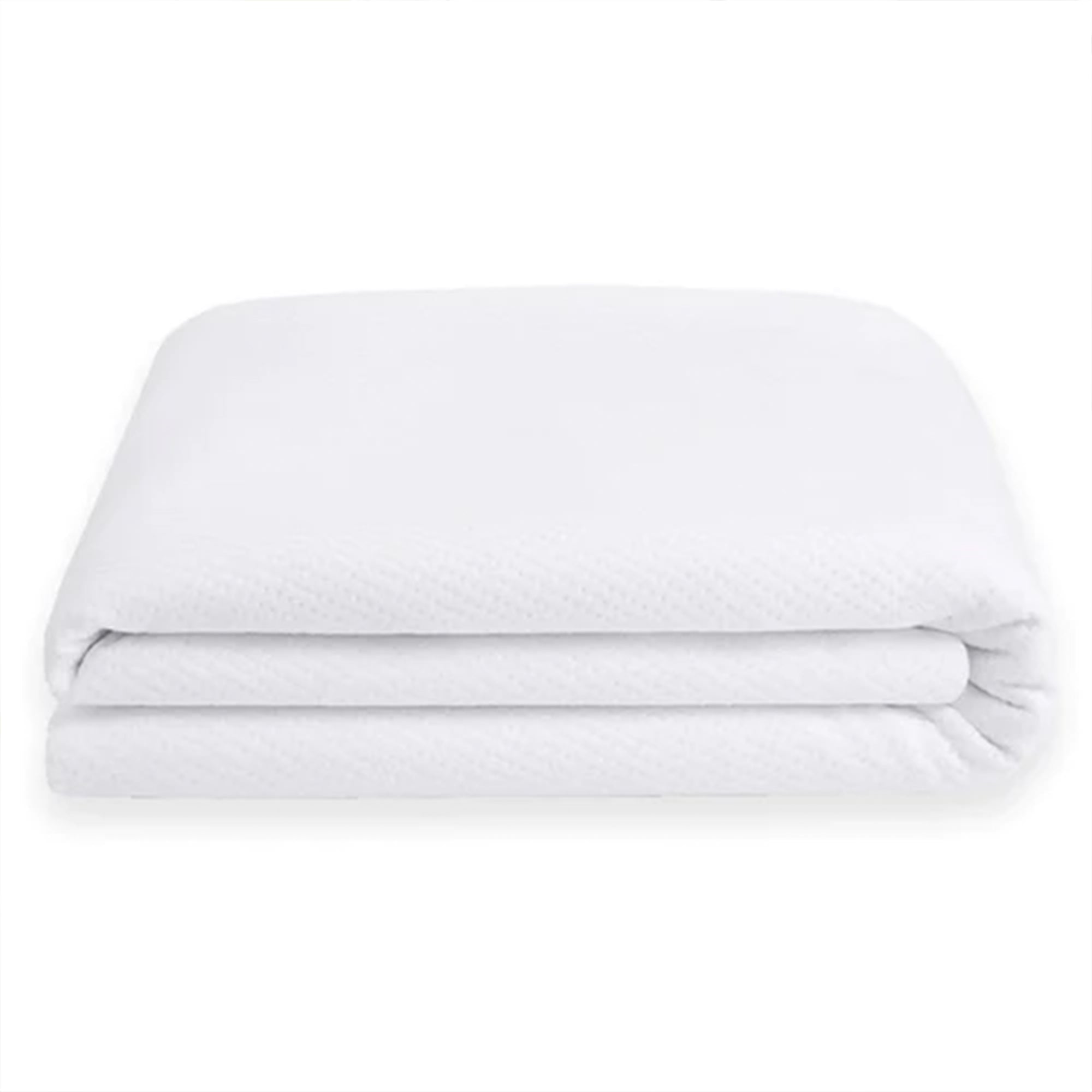 Sleepgram Breathable Sweat Proof Cotton Mattress Protector, Twin,White(Open Box)