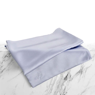 Sleepgram Queen Size Breathable Cooling Silk Pillowcase, Grey Stone (Open Box) - VMInnovations