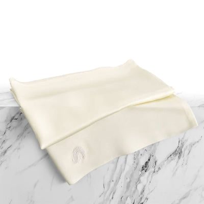 Sleepgram Queen Standard Size Breathable Cooling Grade 6A Silk Pillowcase, White