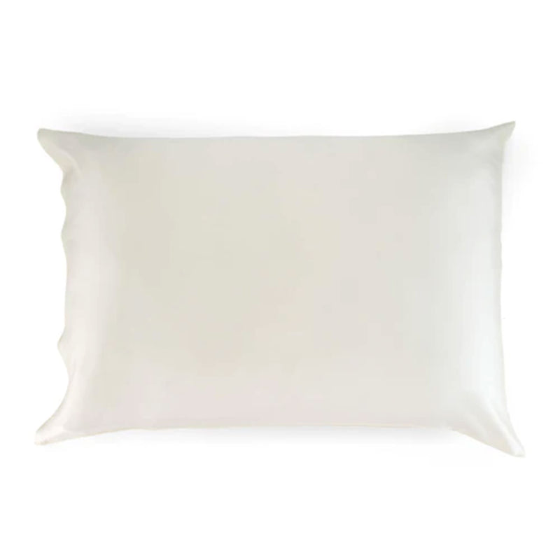 Sleepgram Regular King Size Breathable Cooling Grade 6A Silk Pillowcase, White