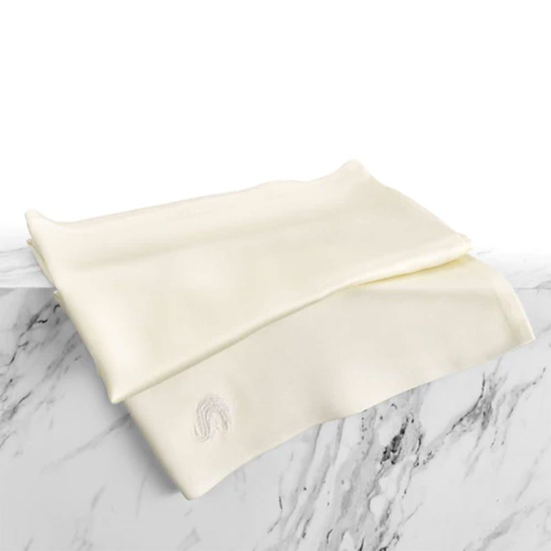 Sleepgram Regular King Size Breathable Cooling Grade 6A Silk Pillowcase, White