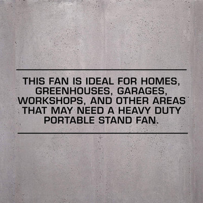 Hurricane Pro Series 20" High Velocity Oscillating Pedestal Fan,Black(For Parts) - VMInnovations