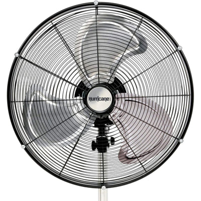 Hurricane Pro Series 20" High Velocity Oscillating Pedestal Fan, Black(Open Box)