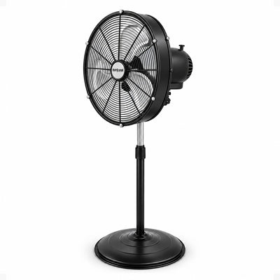 Hurricane Pro Series 20 Inch High Velocity Oscillating Pedestal Stand Fan, Black - VMInnovations