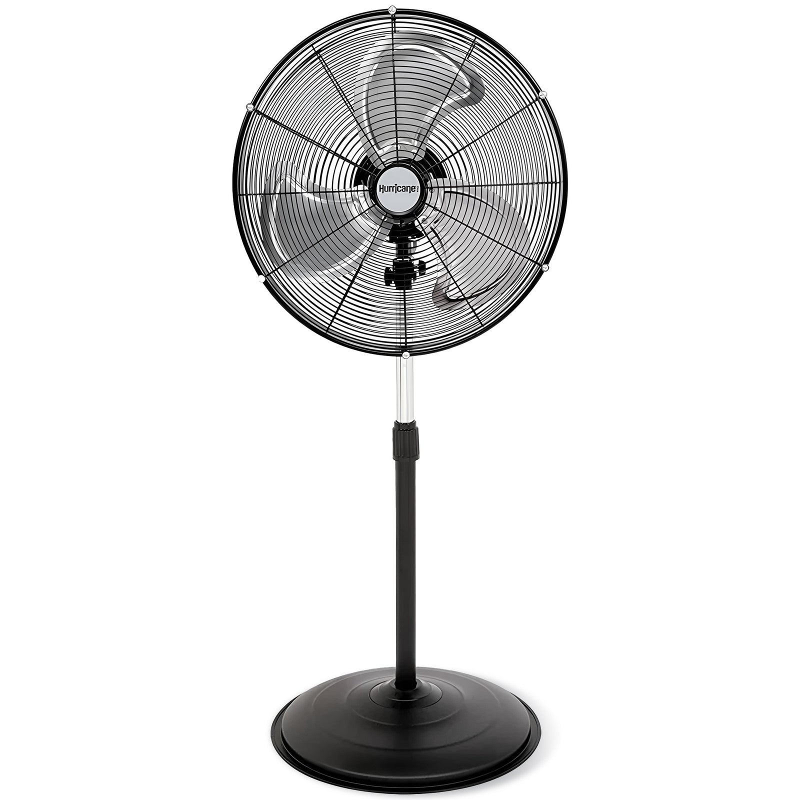 Hurricane Pro Series 20 Inch High Velocity Oscillating Pedestal Stand Fan, Black - VMInnovations