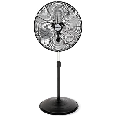 Hurricane Pro Series 20" High Velocity Oscillating Pedestal Fan, Black(Open Box)