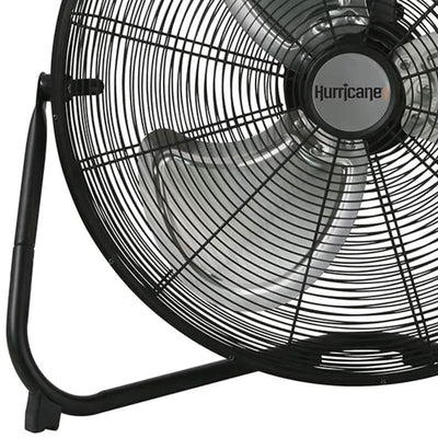 Hurricane Pro 20' 3 Adjustable Speed High Velocity Metal Floor Fan, Black (Used)