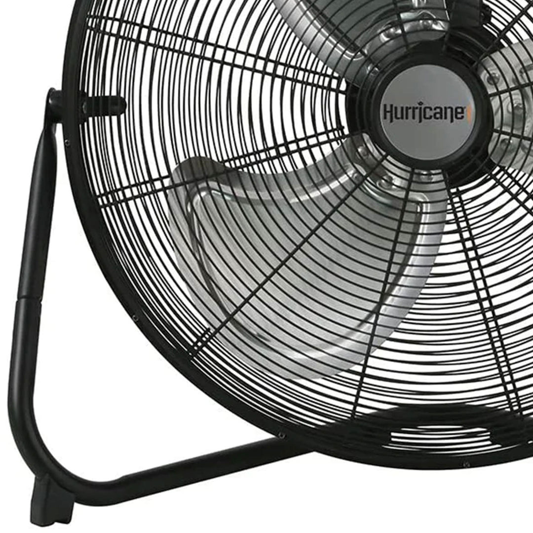Hurricane Pro 20 Inch 3 Adjustable Speed High Velocity Metal Fan, Black