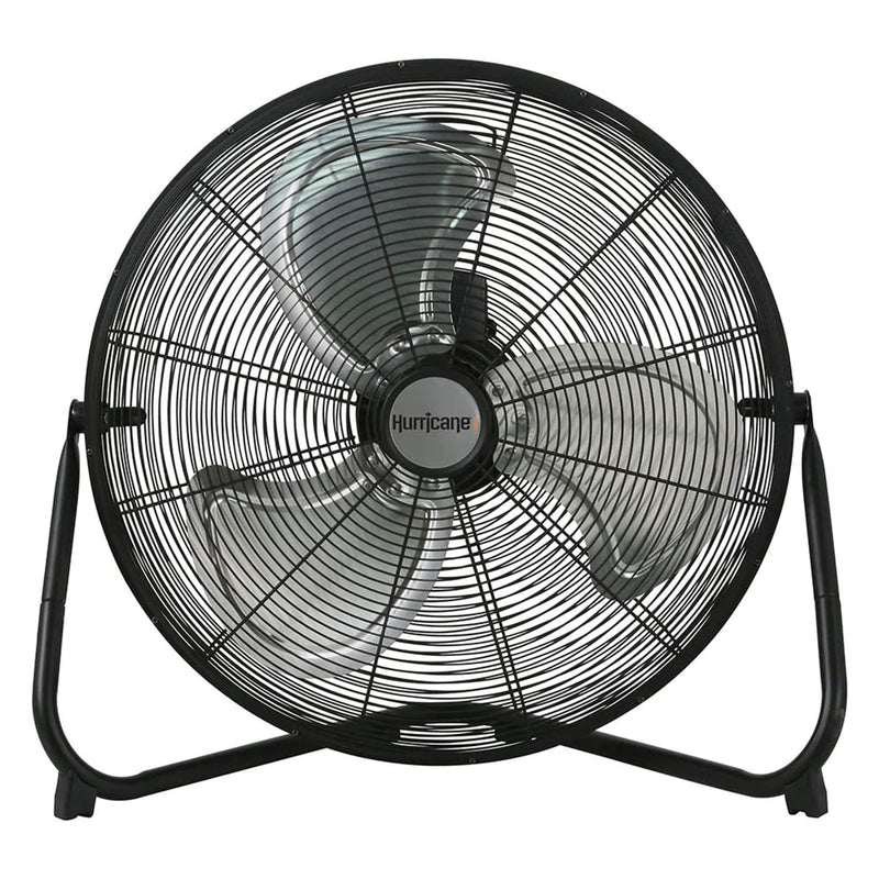 Hurricane Pro 20 Inch 3 Adjustable Speed High Velocity Metal Box Fan, Black