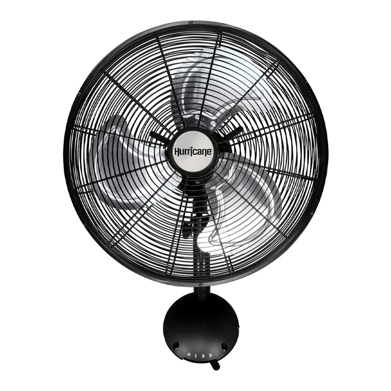 Hurricane 16 Inch Pro High Velocity Oscillating Metal Wall Mount Fan, Black (For Parts)