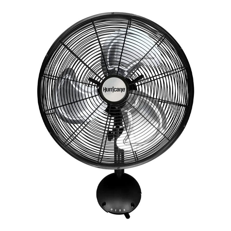 Hurricane 16" Pro High Velocity Oscillating Metal Wall Mount Fan,Black(Open Box)