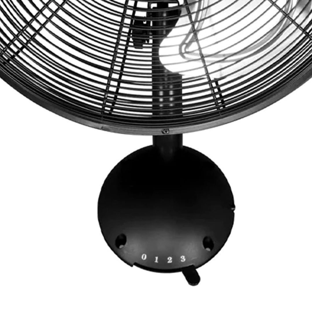 Hurricane 16 Inch Pro High Velocity Oscillating Metal Wall Mount Fan, Black (For Parts)