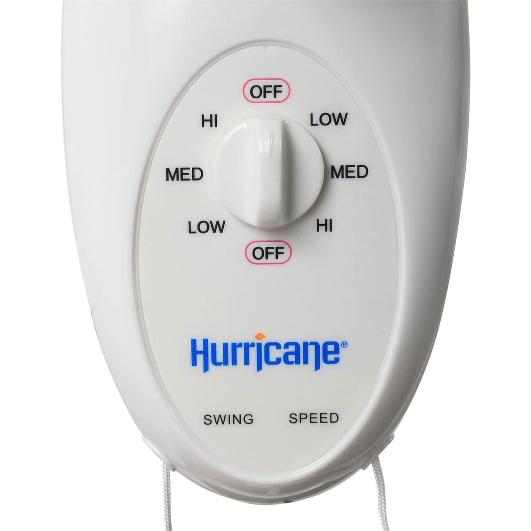 Hurricane 16" 90 Degree Oscillating 3 Speed Wall Mounted Fan, White (Open Box)