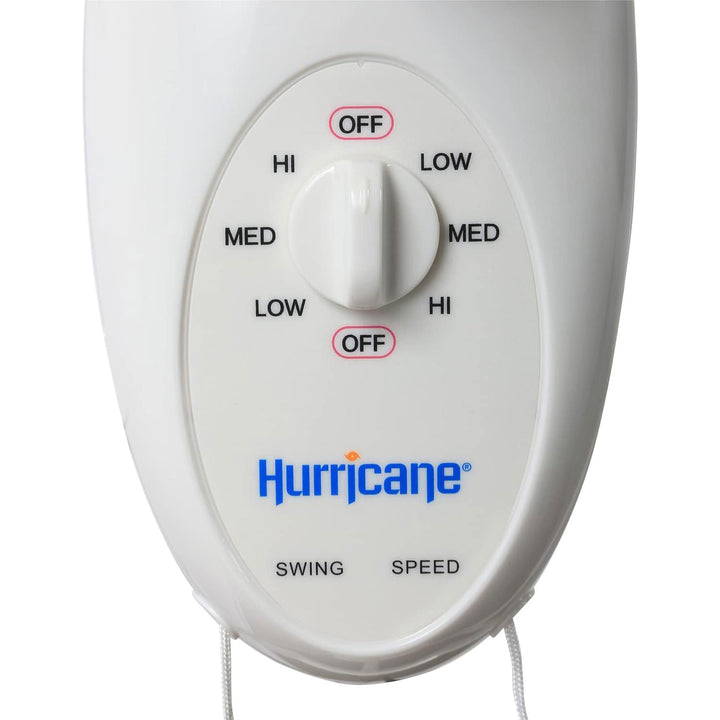 Hurricane 16" 90 Degree Oscillating 3 Speed Wall Mounted Fan, White (Open Box)