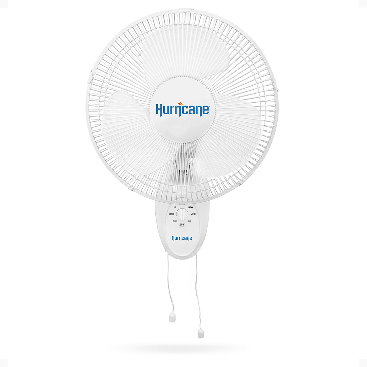 Hurricane 16 Inch 90 Degree Oscillating 3 Speed Wall Mounted Fan, White (Used) - VMInnovations