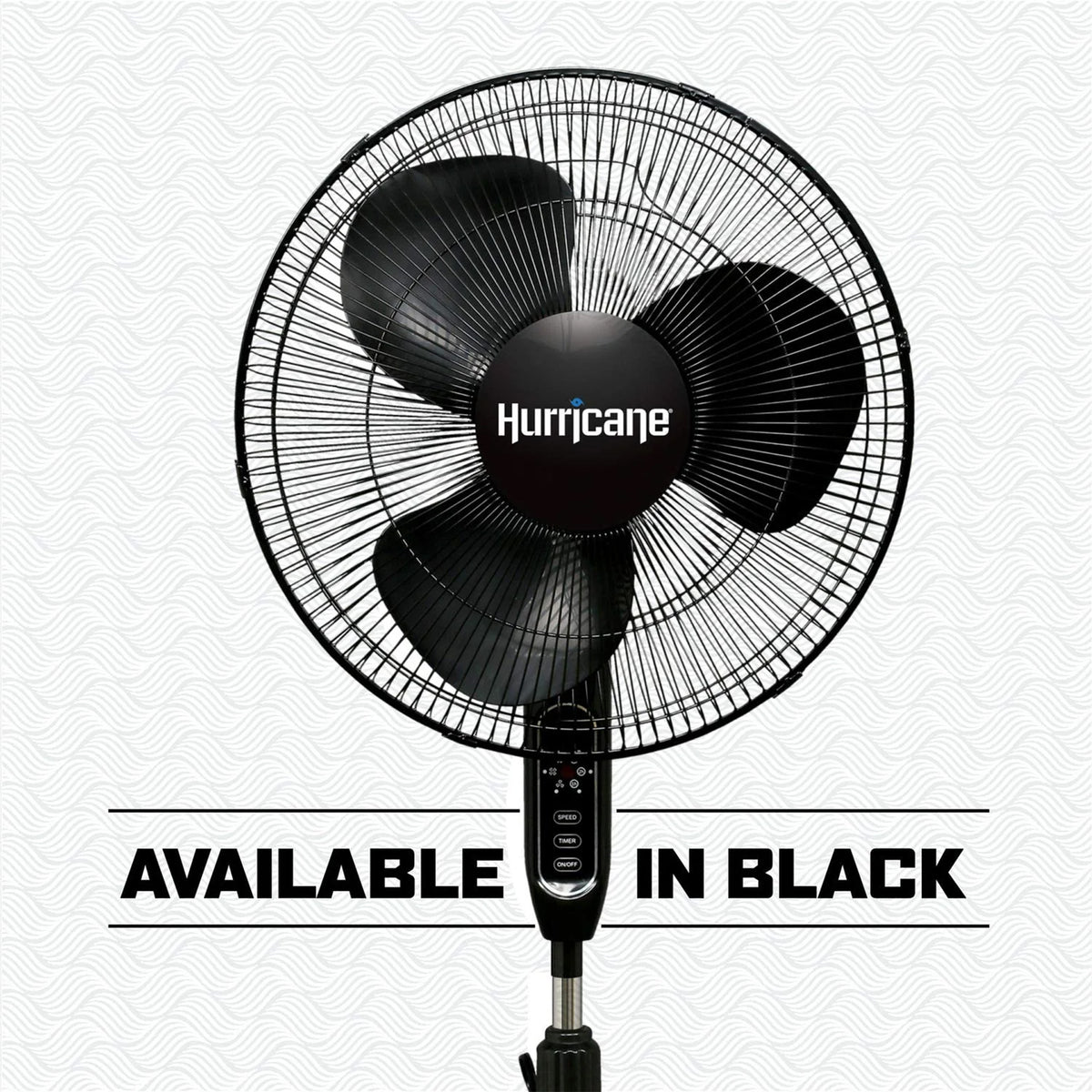 Hurricane 16" 3 Speed Oscillating Stand Pedestal Fan w/Remote, White (Used) - VMInnovations