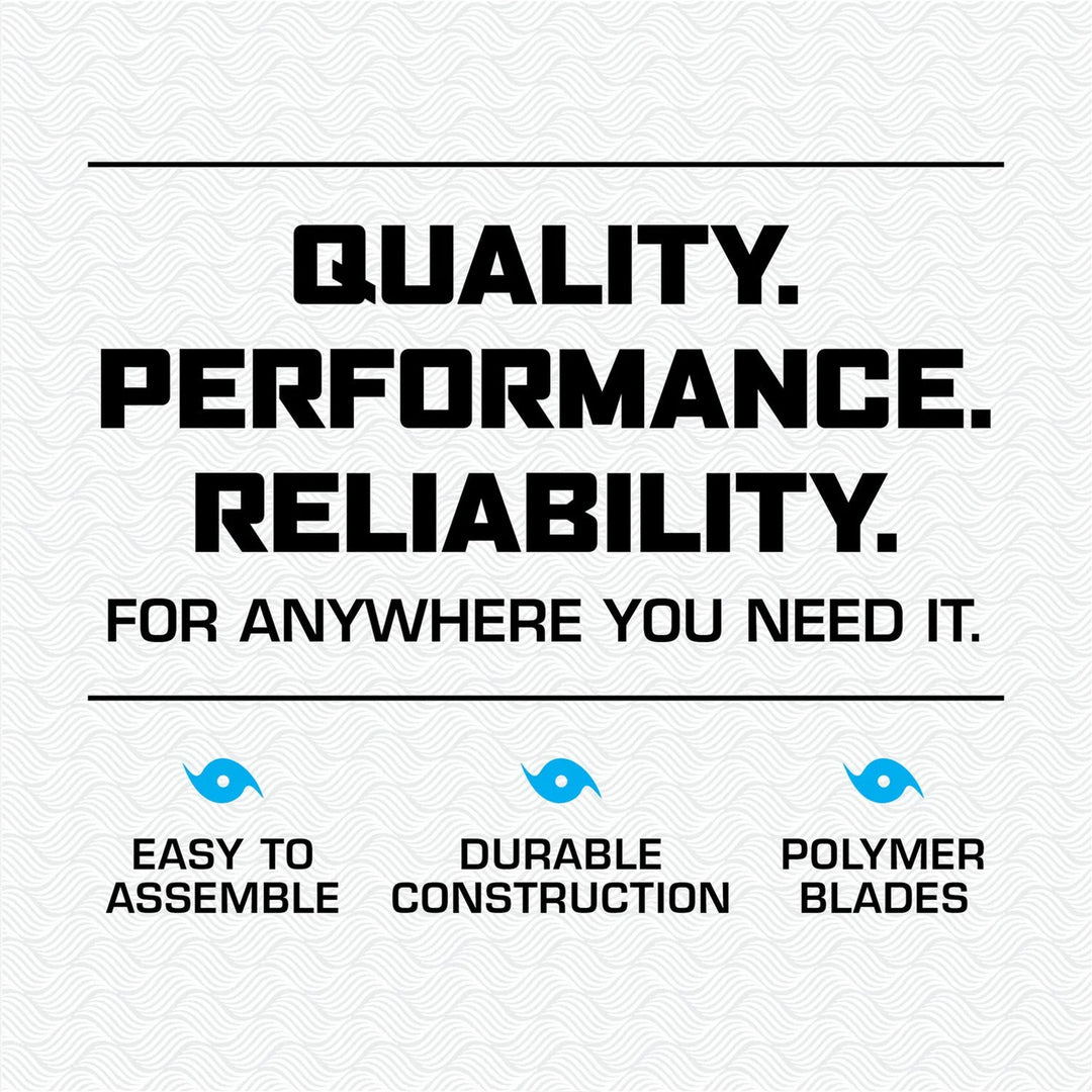 Hurricane 16" 3 Speed Oscillating Stand Pedestal Fan w/Remote, White (Open Box) - VMInnovations