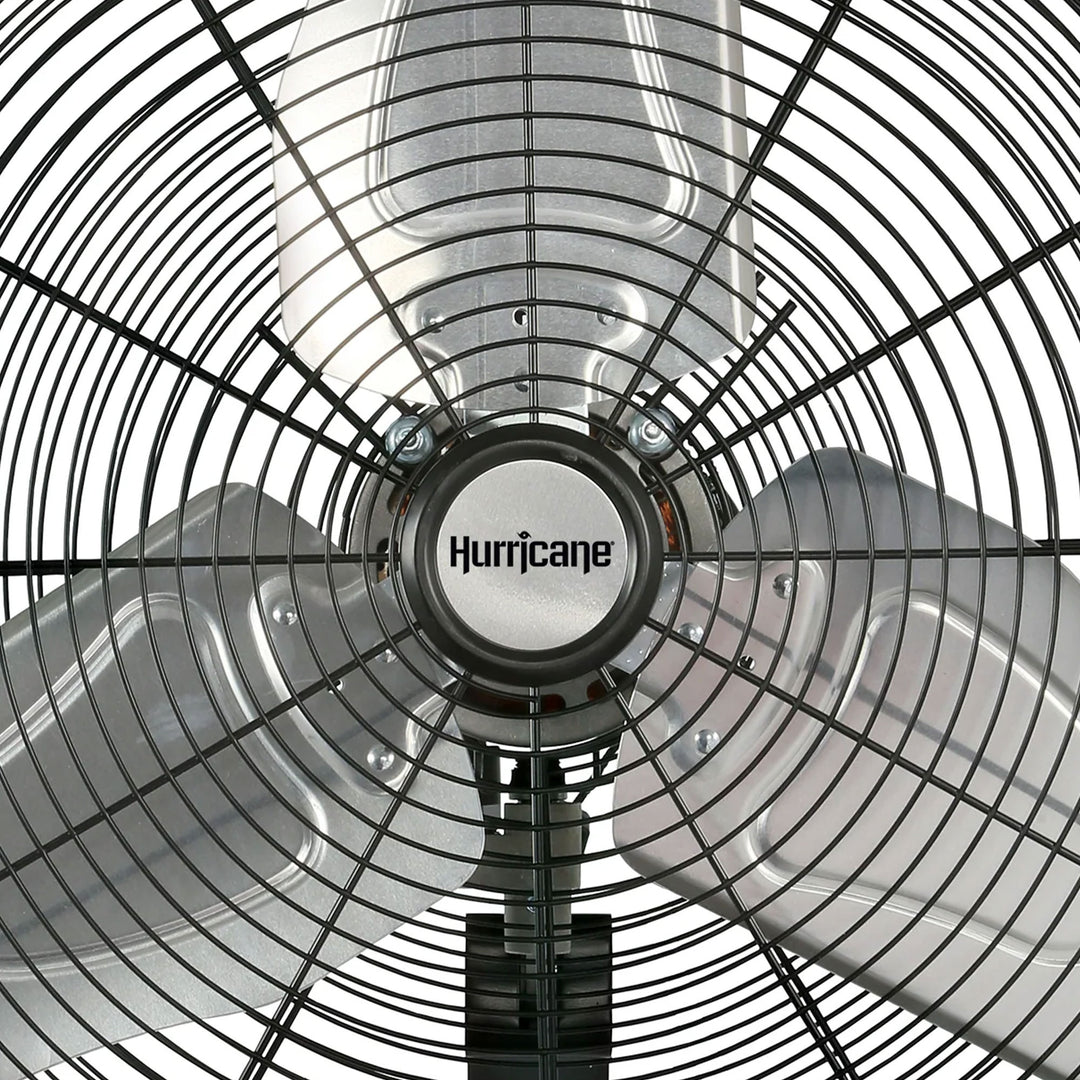 Hurricane 20" Pro Classic Oscillating Wall Mount Fan, Black (Open Box)