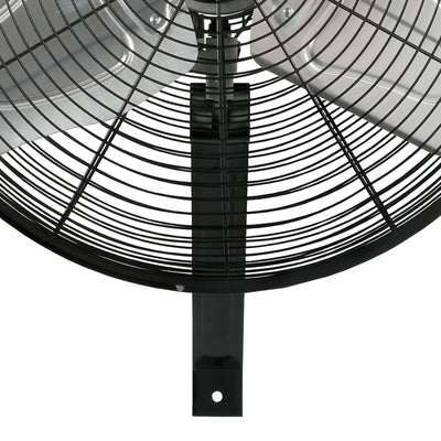 Hurricane 20" Pro Commercial Classic Oscillating Wall Mount Fan,Black(For Parts)