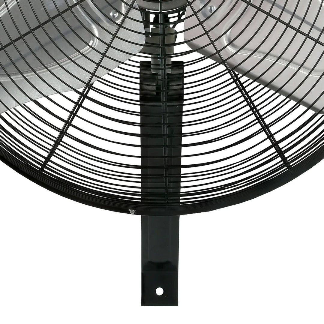 Hurricane 20" Commercial Grade Classic Oscillating Wall Mount Fan,Black(Used)