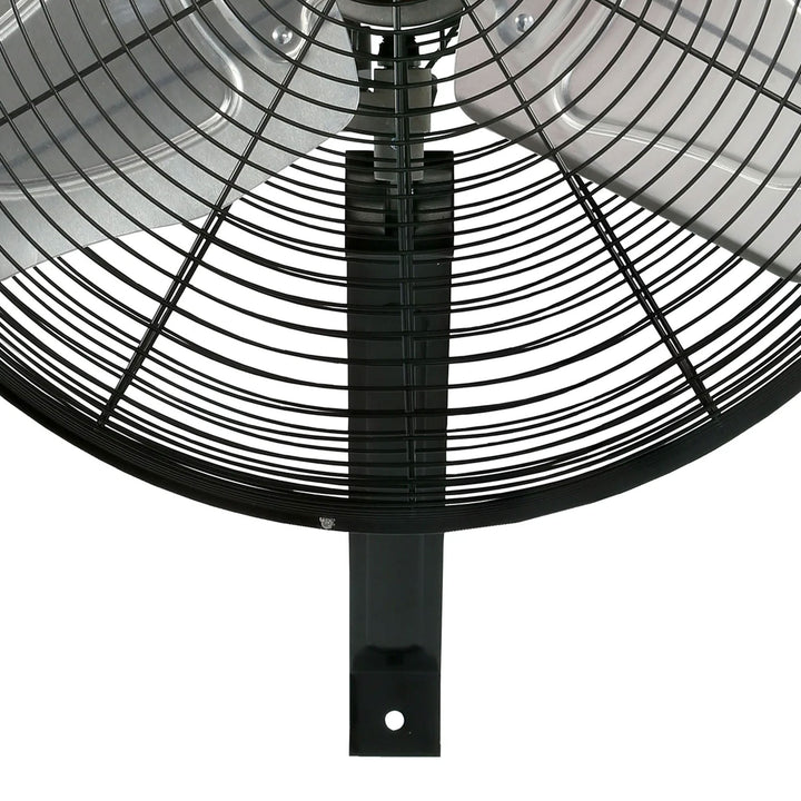 Hurricane 20" Commercial Grade Classic Oscillating Wall Mount Fan,Black(Used)