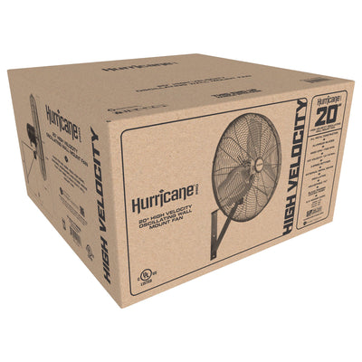 Hurricane 20" Pro Commercial Classic Oscillating Wall Mount Fan,Black(For Parts) - VMInnovations