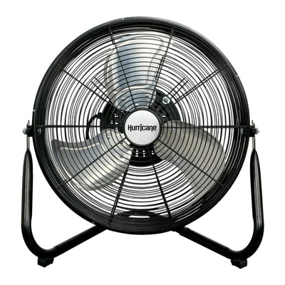 Hurricane Pro Series 16" High Velocity Heavy Duty Metal Floor Fan, Black (Used)