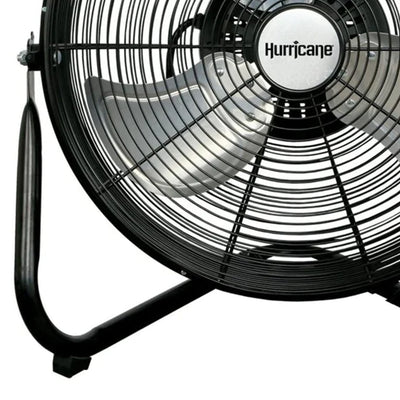 Hurricane Pro Series 16" High Velocity Heavy Duty Metal Floor Fan, Black (Used)