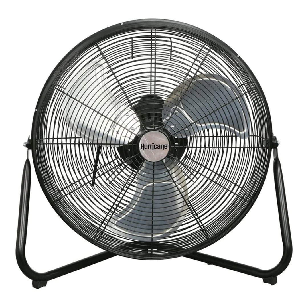 Hurricane Pro Series 20" High Velocity Heavy Duty Metal Orbital Floor Fan, Black