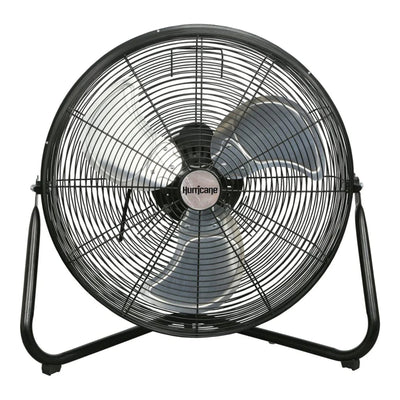 Hurricane 20" High Velocity Heavy Duty Metal Orbital Floor Fan, Black (Used)