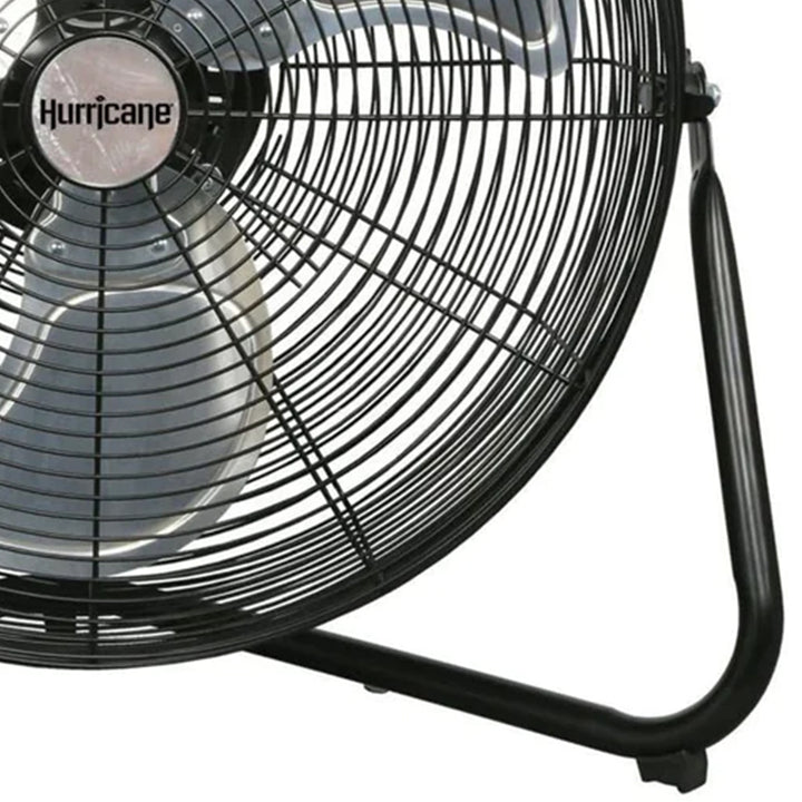 Hurricane Pro Series 20" High Velocity Heavy Duty Metal Orbital Floor Fan, Black