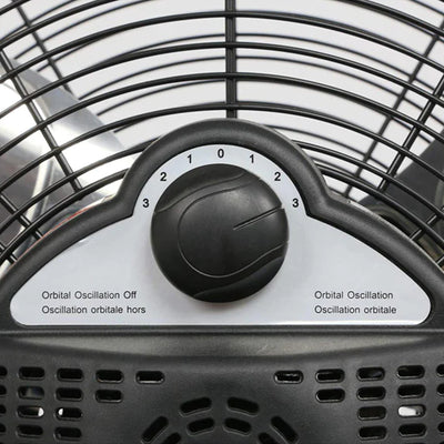 Hurricane Pro Series 20" High Velocity Heavy Duty Metal Orbital Floor Fan, Black - VMInnovations