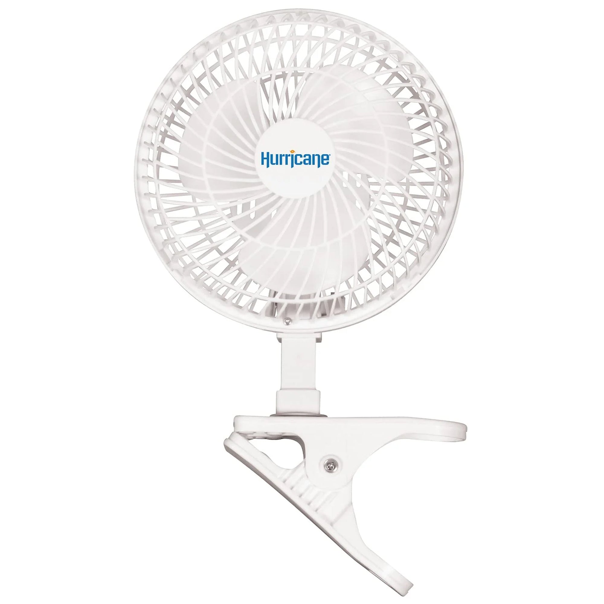 Hurricane 6" Clip Fan, 2 Speed Desk Table Fan w/Adjustable Tilt,White(Used) - VMInnovations
