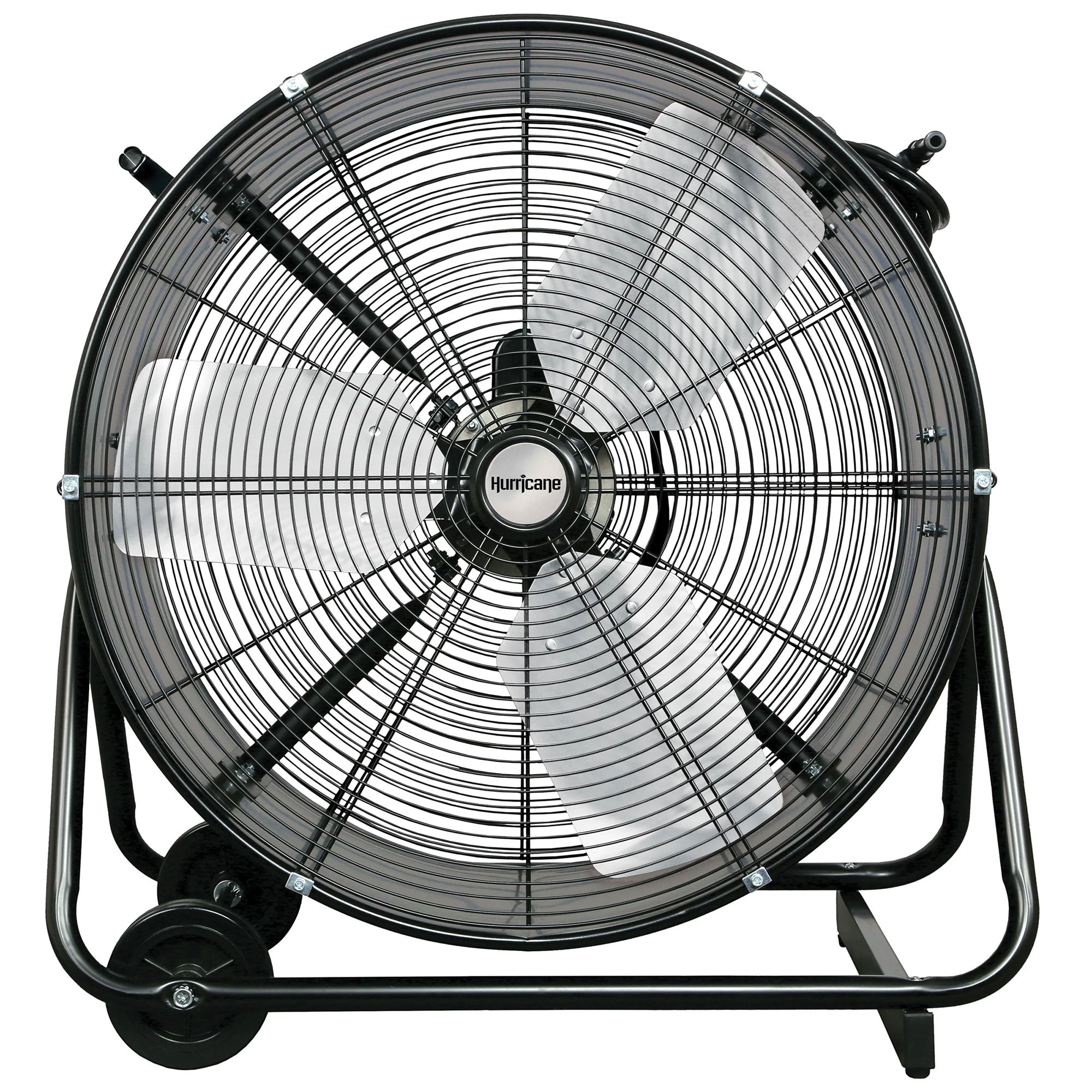 Hurricane 24" Heavy Duty Adjustable Portable Tilt Drum Fan, Black (For Parts) - VMInnovations