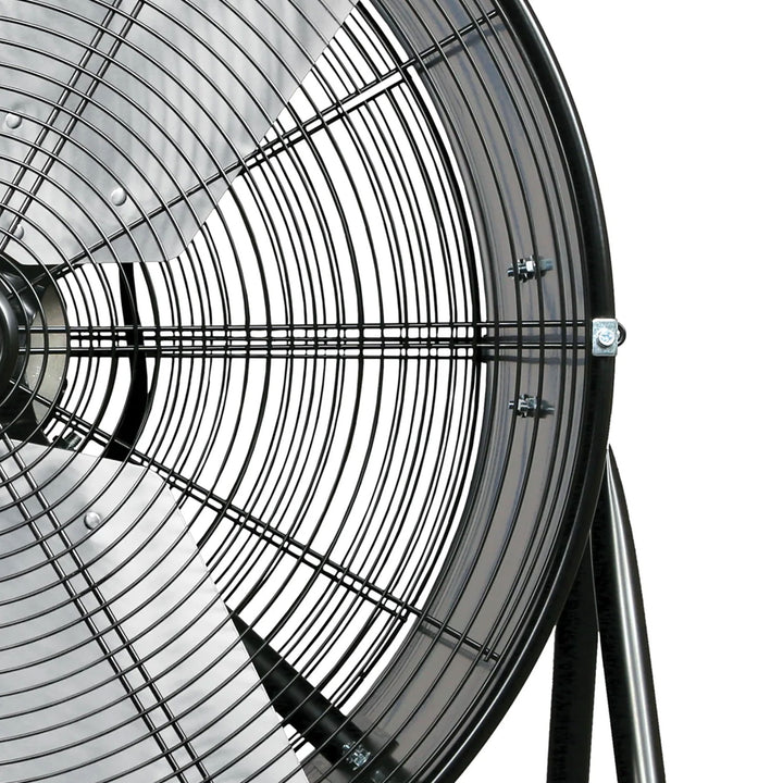 Hurricane Pro Series 24" Heavy Duty Adjustable Tilt Drum Fan, Black (Open Box)