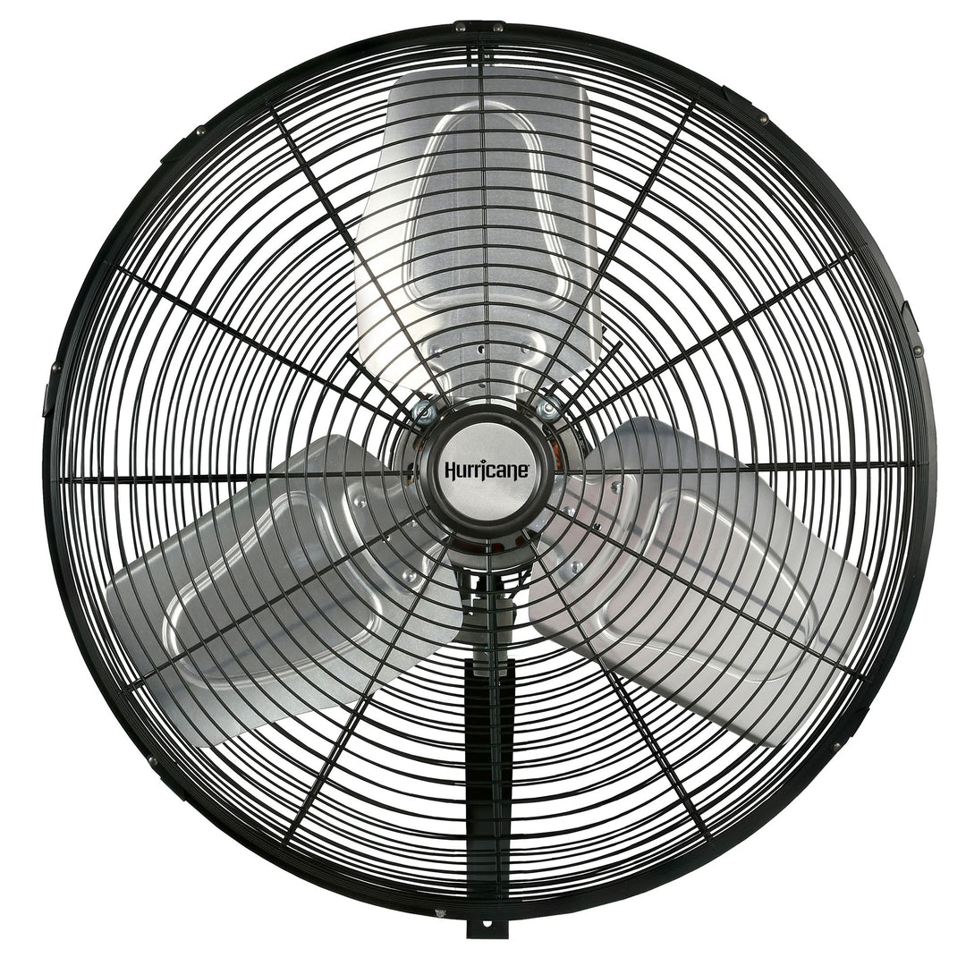 Hurricane 30' Pro Commercial Grade Oscillating Wall Mount Fan, Black (Damaged)