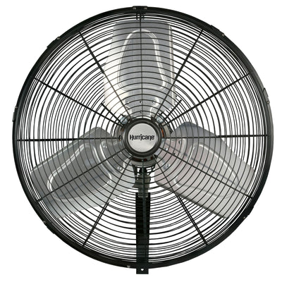 Hurricane 30 Inch Pro Grade Classic Oscillating Wall Mount Fan, Black (Used) - VMInnovations
